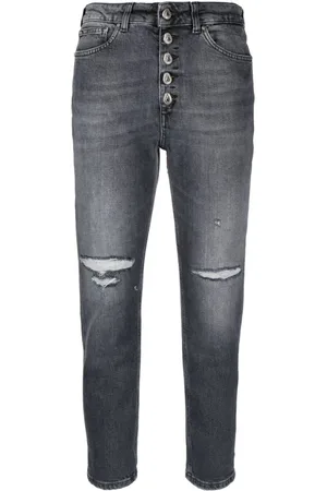 Dondup Jeans crop a vita alta