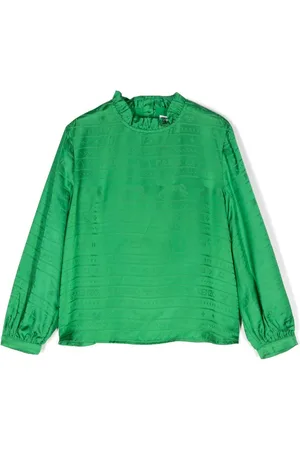 Kenzo Blusa a maniche lunghe con motivo jacquard