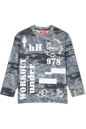Diesel T-shirt con effetto vissuto