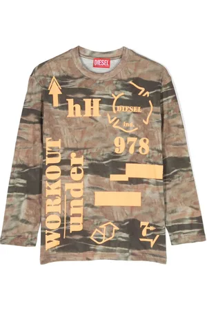 Diesel T-shirt con effetto vissuto