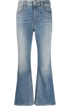 Stella McCartney Jeans svasati con effetto schiarito