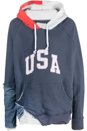GREG LAUREN Felpa Fragment con design a inserti
