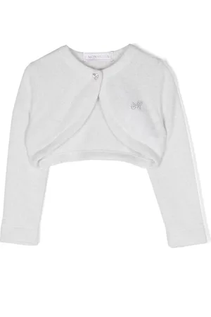 MONNALISA Cardigan crop con strass