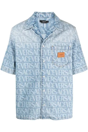 VERSACE Camicia denim Allover