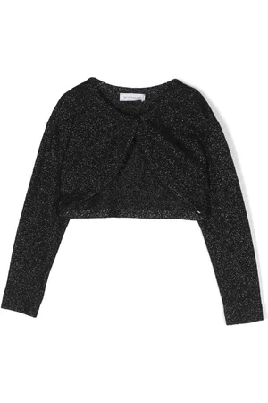 MONNALISA Cardigan crop con intarsio