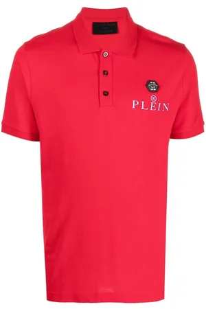 Philipp Plein Polo con placca logo