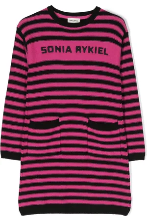Sonia Rykiel Enfant Abito lungo a maniche lunghe a righe