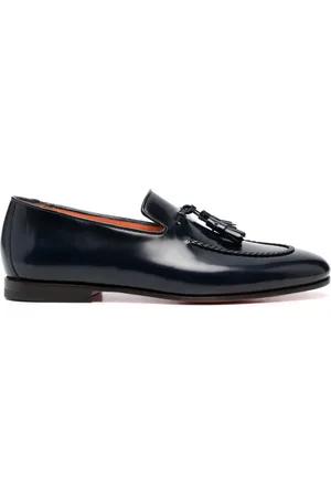 santoni Mocassini in pelle con nappa