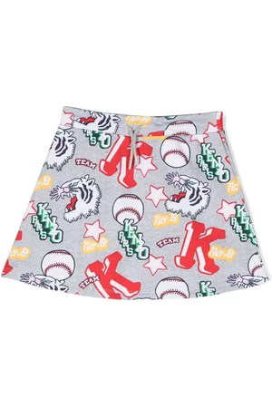 Kenzo Gonna con stampa Varsity Tiger