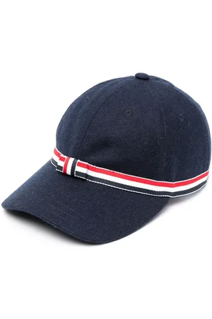 Thom Browne Cappello da baseball con dettaglio a 4 righe