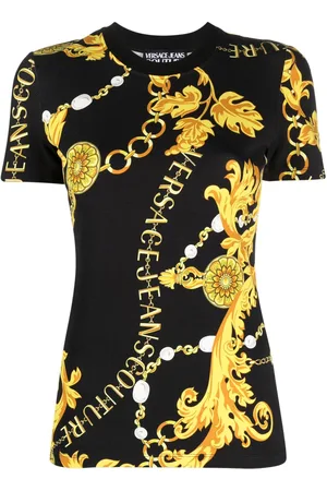 VERSACE T-shirt con stampa barocca