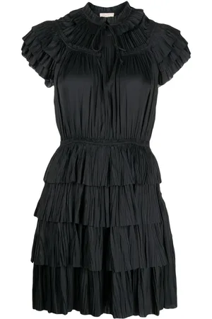 ULLA JOHNSON Abito Vesna corto con ruches