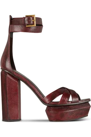 Balmain Sandali Lola in pelle con plateau 140mm