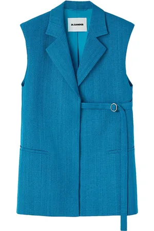 Jil Sander Blazer smanicato con cintura