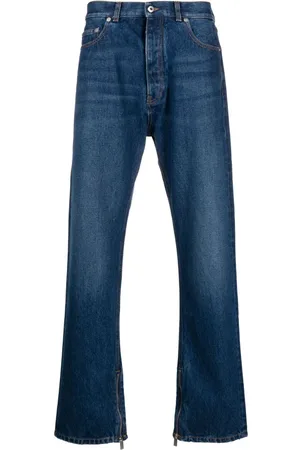OFF-WHITE Jeans dritti a vita alta