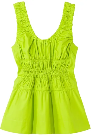 Proenza Schouler Gathered poplin blouse