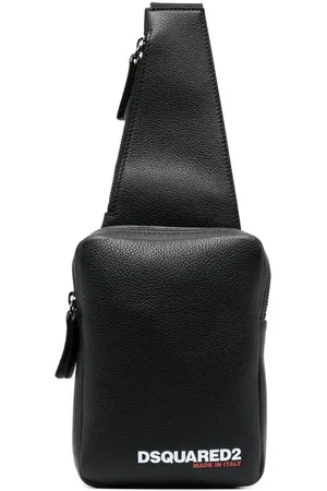 Dsquared2 Borsa messenger con stampa
