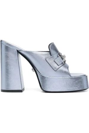 VERSACE Mules Medusa metallizzate 95mm