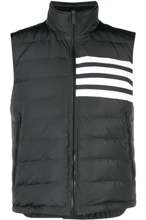 Thom Browne Gilet imbottito con dettaglio a righe