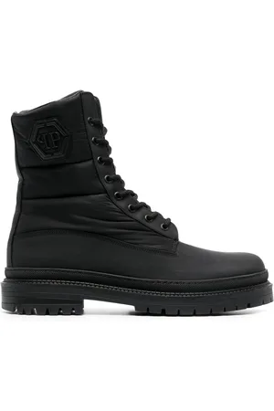 Philipp Plein Stivaletti con logo goffrato