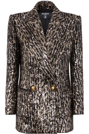 Balmain Giacca doppiopetto con paillettes