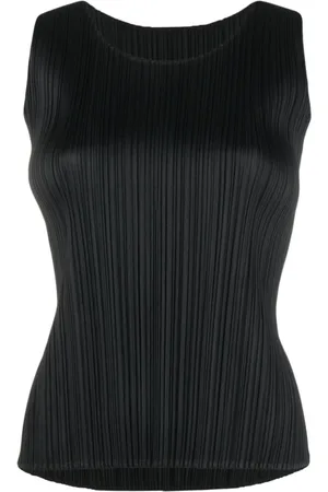 PLEATS PLEASE ISSEY MIYAKE Canotta plissettata con scollo rotondo