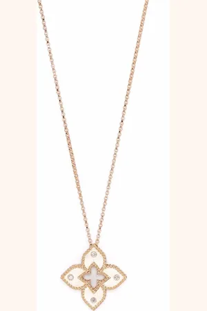 Roberto Coin Collana con pendente Venetian Princess in oro 18 carati con diamanti