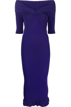 Serafini Abito midi con spalle scoperte