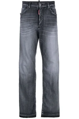 Dsquared2 Jeans dritti con effetto schiarito