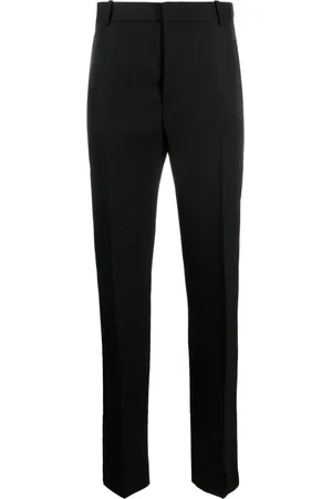Alexander McQueen Pantaloni sartoriali con dettaglio satinato
