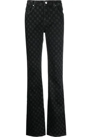 MISBHV Jeans dritti con monogramma