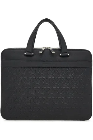Salvatore Ferragamo Portadocumenti con monogramma goffrato