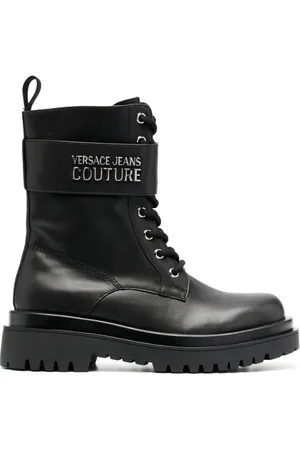 VERSACE Stivali con placca logo