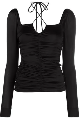 Ganni Blusa con ruches