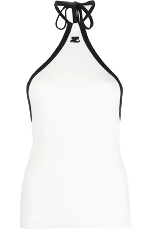 Courrèges Top con scollo all