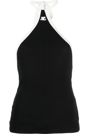 Courrèges Top con scollo all