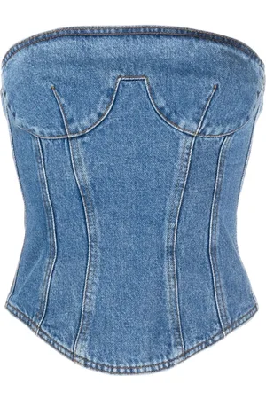 MAGDA BUTRYM Corsetto denim senza spalline