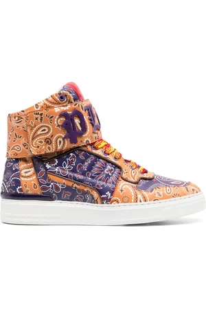 Philipp Plein Sneakers alte con stampa paisley