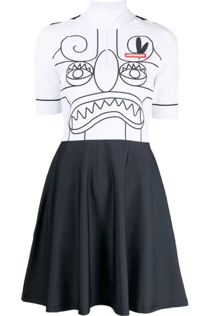 Charles Jeffrey Loverboy Abito corto svasato con stampa
