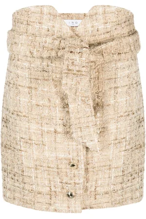 IRO Minigonna in tweed con pieghe