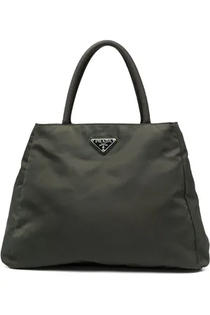 Prada Borsa tote con placca logo Pre-owned anni 