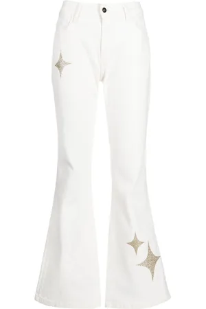Madison.Maison Jeans svasati con stampa