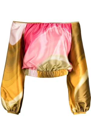 Silvia Tcherassi Blusa Dariella con spalle scoperte