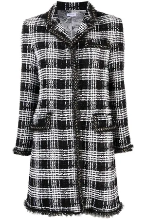 Thom Browne Abito midi Chesterfield in tweed