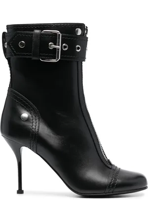 Alexander McQueen Stivali con fibbia 90mm