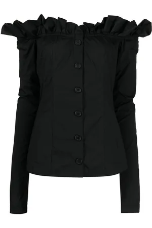 Serafini Blusa a maniche lunghe con spalle scoperte