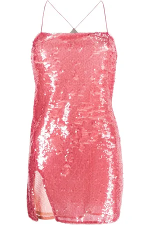 The Attico Abito corto smanicato con paillettes