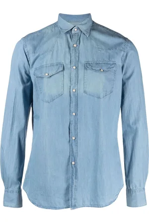 Xacus Camicia denim a maniche lunghe