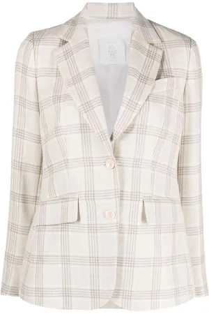 ELEVENTY Blazer monopetto a quadri