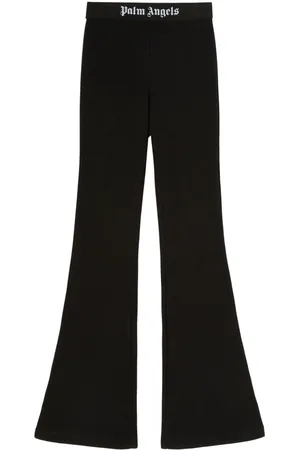 Palm Angels Leggings svasato con banda logo